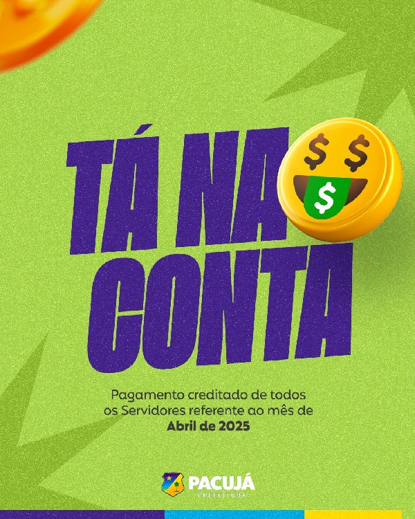 TÁ NA CONTA SERVIDOR!